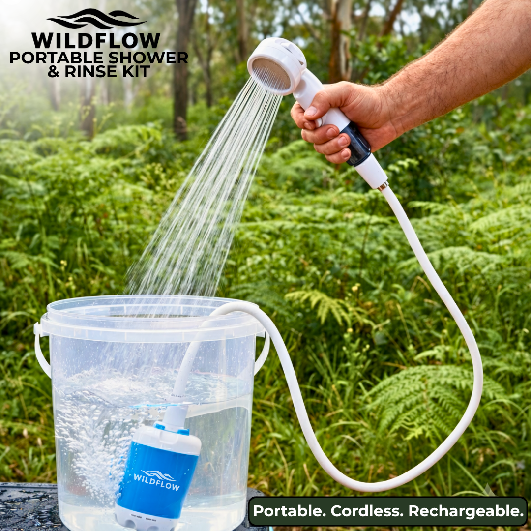 WildFlow-Portable Shower & Rinse Kit 50% OFF