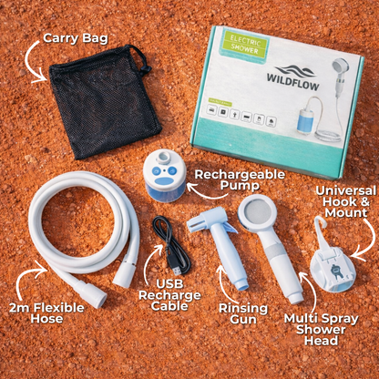 WildFlow-Portable Shower & Rinse Kit 50% OFF